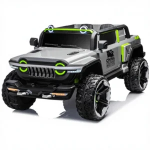 Dual Drive Electric Toy Car Off Road Four Wheel Battery Operated Kids Ride On Vehicle for 2-4 Years and 5-7 Years