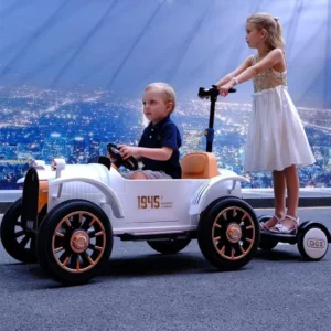 Dual Motor Kids Electric Cargo Car Plastic Toy for Children to Drive 4 Wheel Design