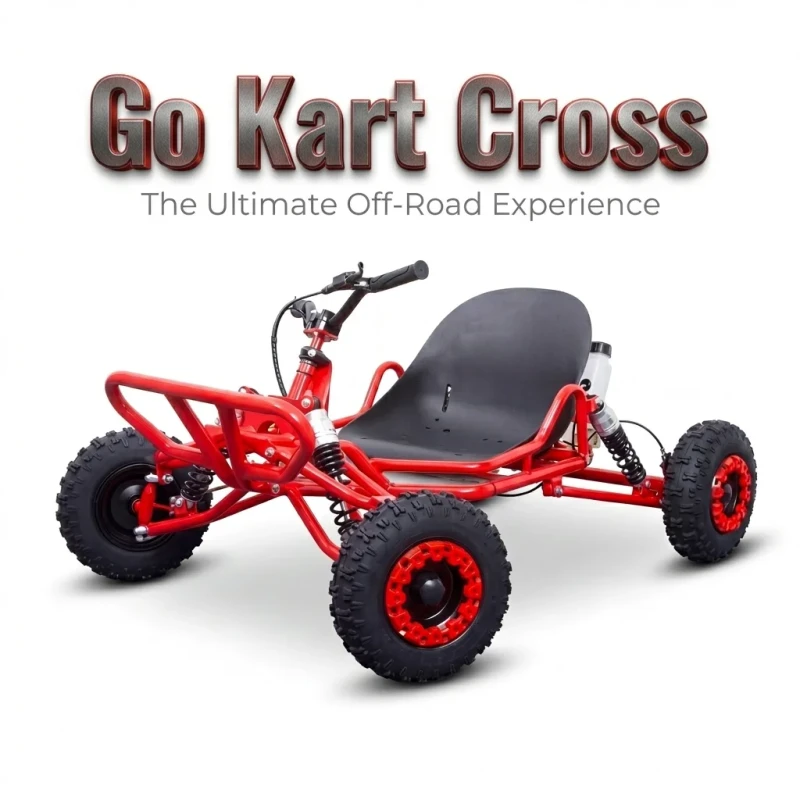 Durable 63.3CC Gasoline Go Kart Cross Racing Buggy for Commercial Rental Outdoor Track Use High Performance Mini Off Road 100kg