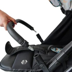 Durable Aluminium Alloy Baby Stroller with Soft Cotton Seat Breathable Design for Outdoor Travel