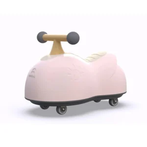 Durable Birch Wood Handle Baby Ride on Toy Eco friendly Anti Rollover Cute Kids Swing Car