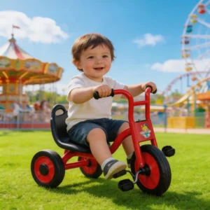 Durable Kids Pedal Tricycle, Racing Ride on Toy for Outdoor Play, Preschool Toddlers for Boys Girls