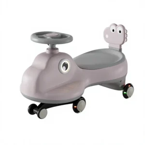 Durable Kids Swing Car with 360° Rotating Wheels Safe Ride on Toy for Toddlers