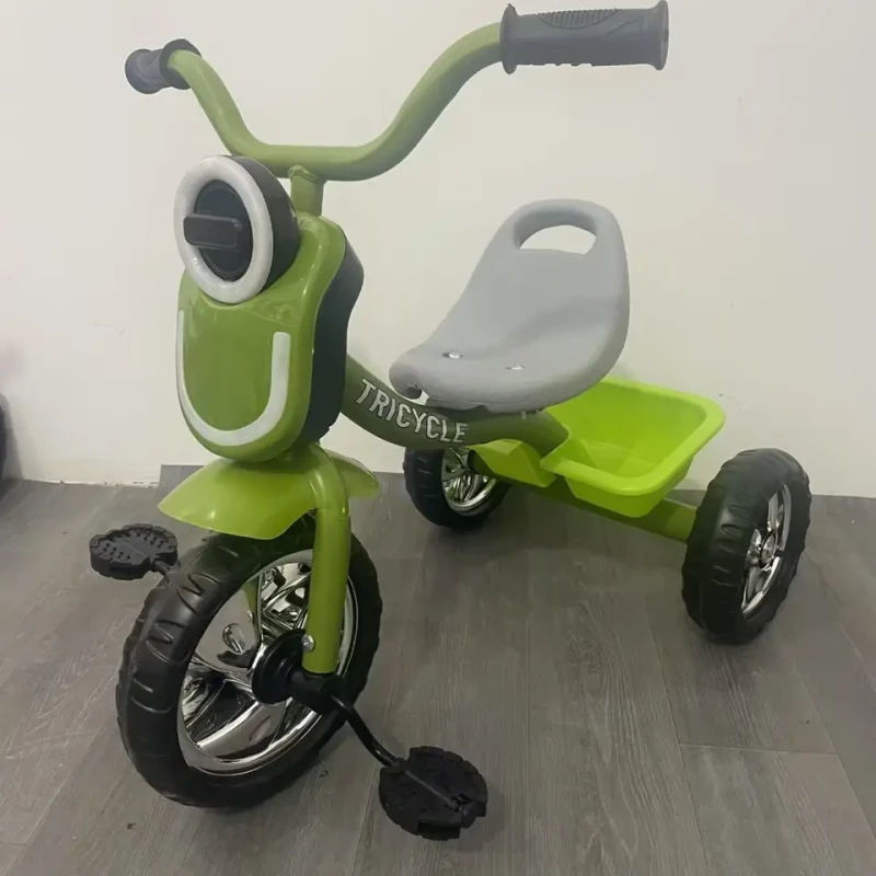 Durable Pedal Bicycle for Kids 3-5-6 Years Old Portable Baby Tricycle with Lights and Music No Assembly Required