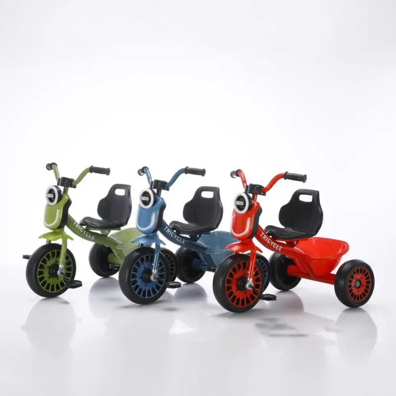 Durable Plastic Large Children's Toy Tricycle Baby Push Bike with Lights and Music Age Range 2-4 Years