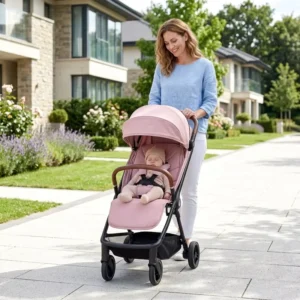 Durable Portable Auto Folding Pushchair Carrycot Kids Infant Toddler Carriage Car Seat Newborn Pram 3 in 1 Travel Baby Stroller