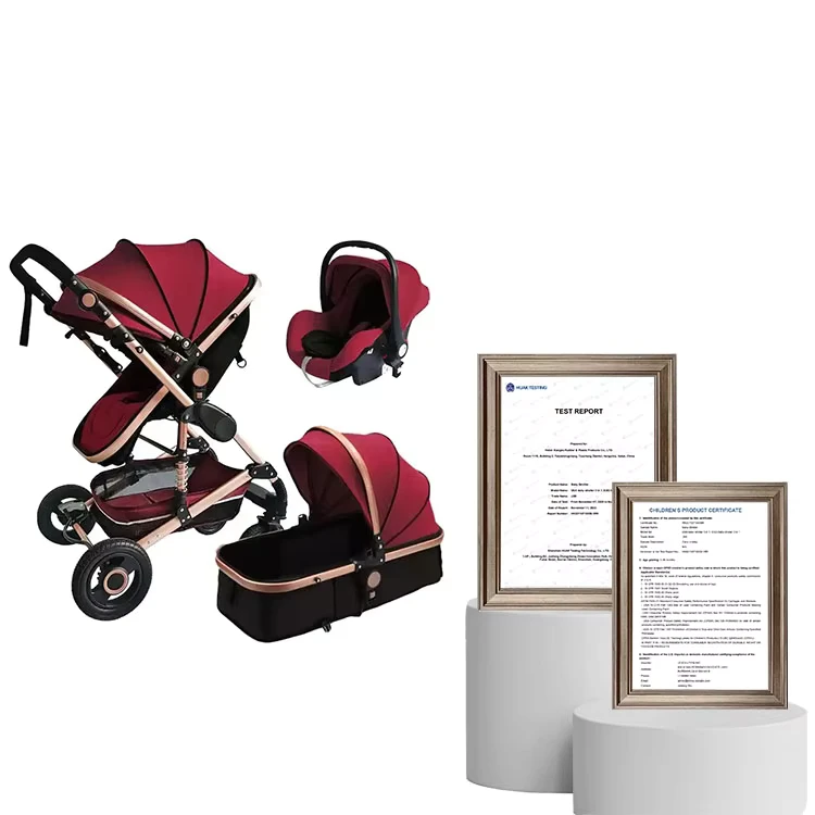EN1888 Approved Easy Fold Stroller Baby Pushchair Travel 2 in 1 Kids Prams Compact Strollers Walkers Carriers Buggy