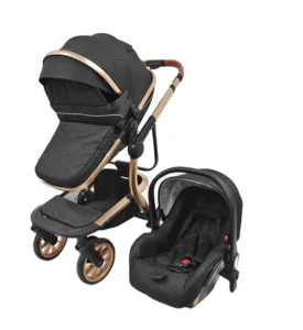 EN1888 Baby Stroller 3 in 1 Good Quality Baby Pram China New Design Black Luxury Baby Carriage for Sale