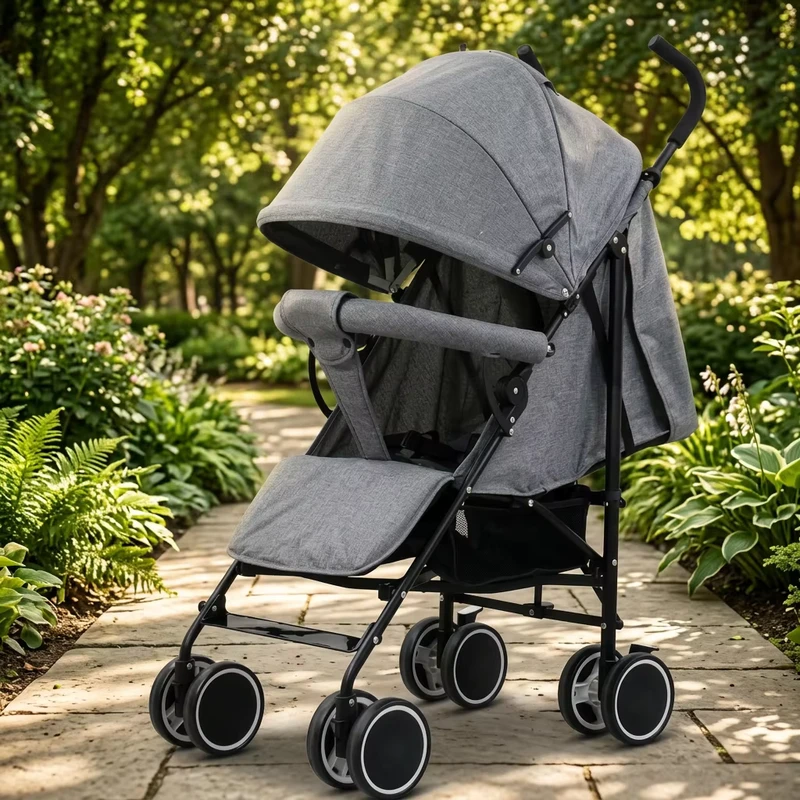 EN1888 Lightweight Baby Stroller with Lie Down and Sit Function Pram Foldable Umbrella Stroller