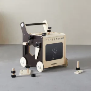 Early Educational Stroller Wooden Cart Toys Baby Tool Activity Walker