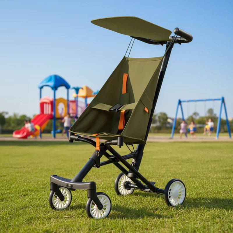 Easy Fold Lightweight Stroller for 6-36 Months Baby Aluminum Tube Baby Pushchair for Outdoor