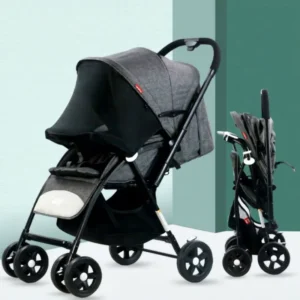 Easy to Carry Lightweight Foldable Baby Stroller with Aluminum Alloy Frame for Ages 0-3 Years
