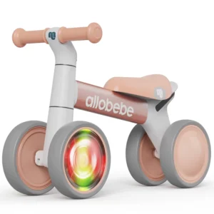 Eco friendly 4 Wheel Kids Balance Bike Ordinary Pedal Mini Scooter with Aluminum Steel Magnesium Alloy Fork for Younger Riders