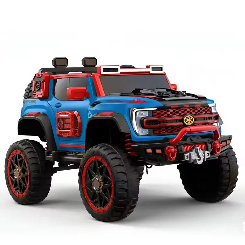 Eco-friendly Four Wheel Electric Ride on Car for Kids Boys Girls Play Car High Speed Off Road Racing Car Toy Gift
