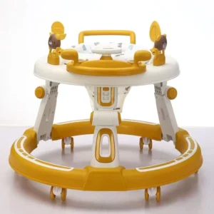 Educational Learning Baby Walker Anti O Leg Anti Rollover Features Foldable Plastic 20KG Load Capacity for Infants 0 3 Years