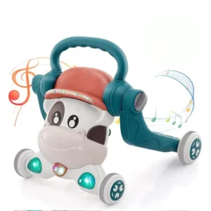 Educational Toy Multifunction Plastic Baby Walker Anti Rollover Foldable Portable Baby Carriage for 6 36 Months
