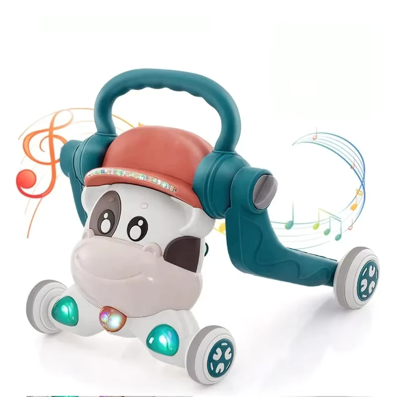 Educational Toy Multifunction Plastic Baby Walker Anti Rollover Foldable Portable Baby Carriage for 6 36 Months
