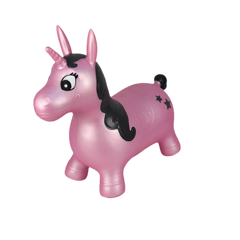 Educational Toys Bouncy Hopper Inflatable Unicorn Jumping Horse Indoors and Outdoors Toy for Toddlers and Kids Boys and Girls