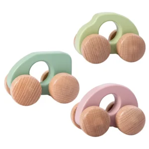 Educational Wooden Baby Grasping Toys Push Car Toys Wooden Toy Vehicles