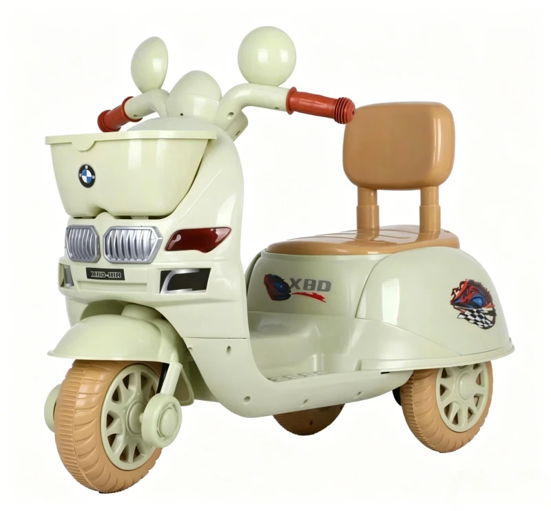 Electric 3-Wheel Kids Ride-On Car with Music & Lights 6V4.5AH Battery 380W Motor Unisex for Ages 2-7