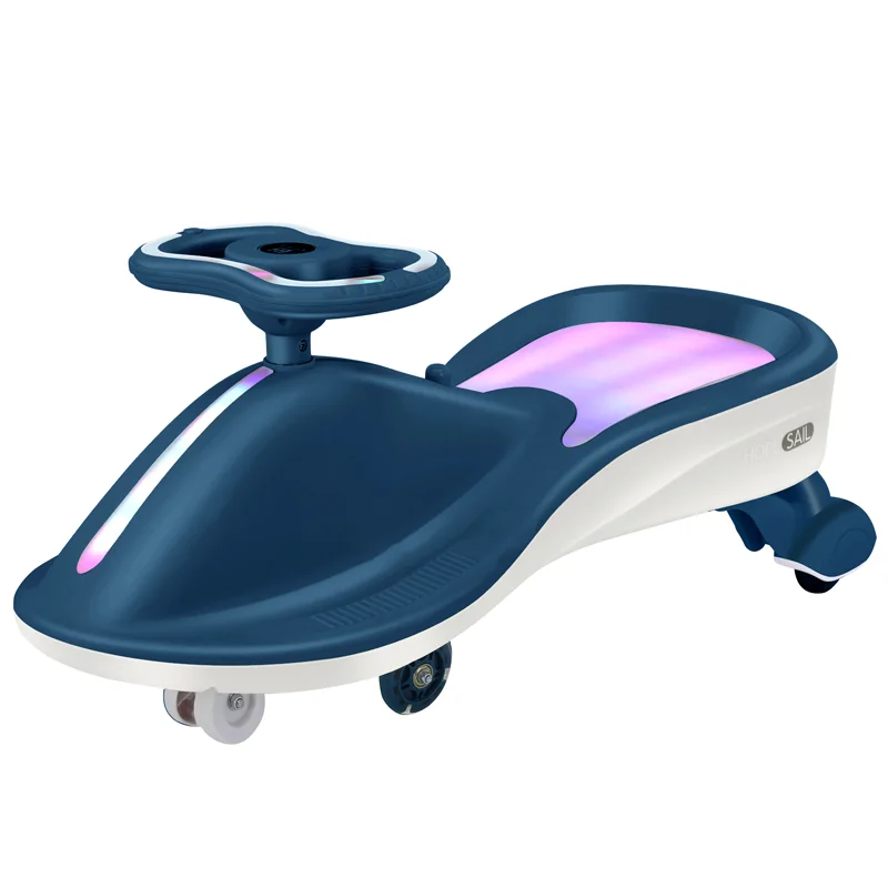 Electric 3-Wheel Plastic Kids' Swing Car for Ages 13-24 Months