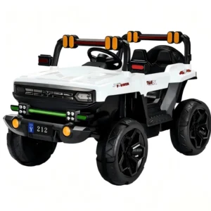 Electric 4 Wheel Remote Control Plastic Ride On Toy Music Enabled Off Road Vehicle Battery Powered 12V7AH