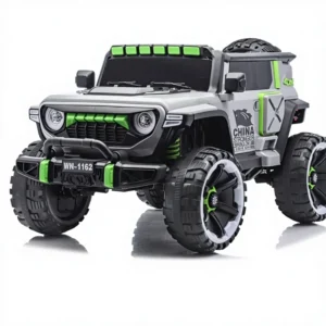 Electric 4-Wheel Remote Control Plastic Ride-On Toy Music-Enabled Off-Road Vehicle Battery-Powered for Kids Adults