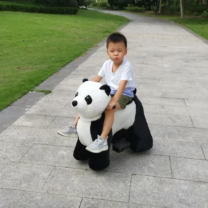 Electric 6v Plush Motorized Ride on Panda for Children