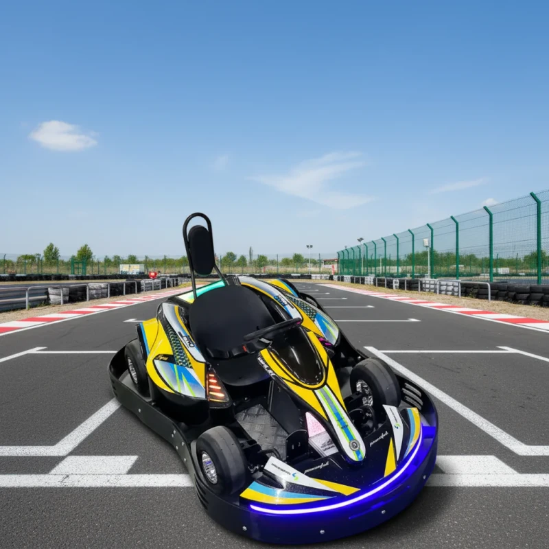 Electric Amusement Park Indoor Outdoor Go Karts Chain Drive 60V 2000W 200kg Load 60km/h for Adventure Parks and Shopping Malls