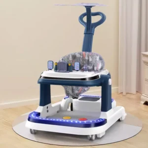 Electric Baby Walker Sit to stand Learning Walker Kids Foldable Baby Walker 4 in 1 With Wheels and Seat