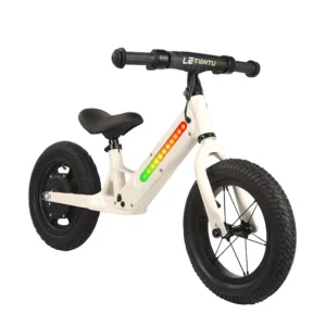 Electric Balance Bike for Kids 12 Inch 180W Magnesium Alloy Frame Sliding No Pedal with LED Light