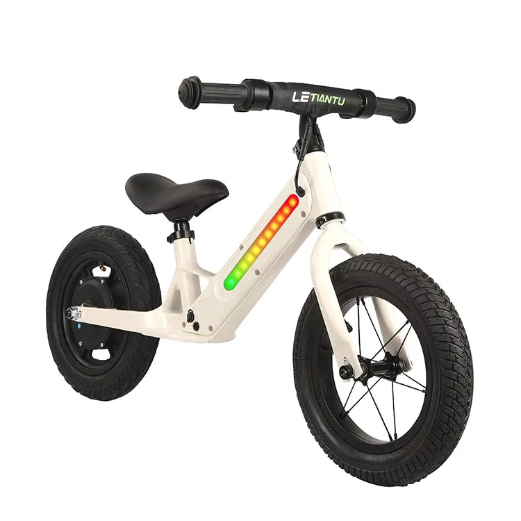 Electric Balance Bike for Kids 12 Inch 180W Magnesium Alloy Frame Sliding No Pedal with LED Light