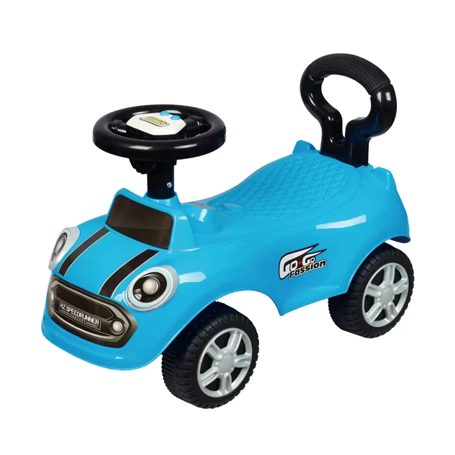 Electric Battery Powered ABS Plastic 4 Wheel Ride on Car with Steering Wheel for Children 2 4 Years Push and Play