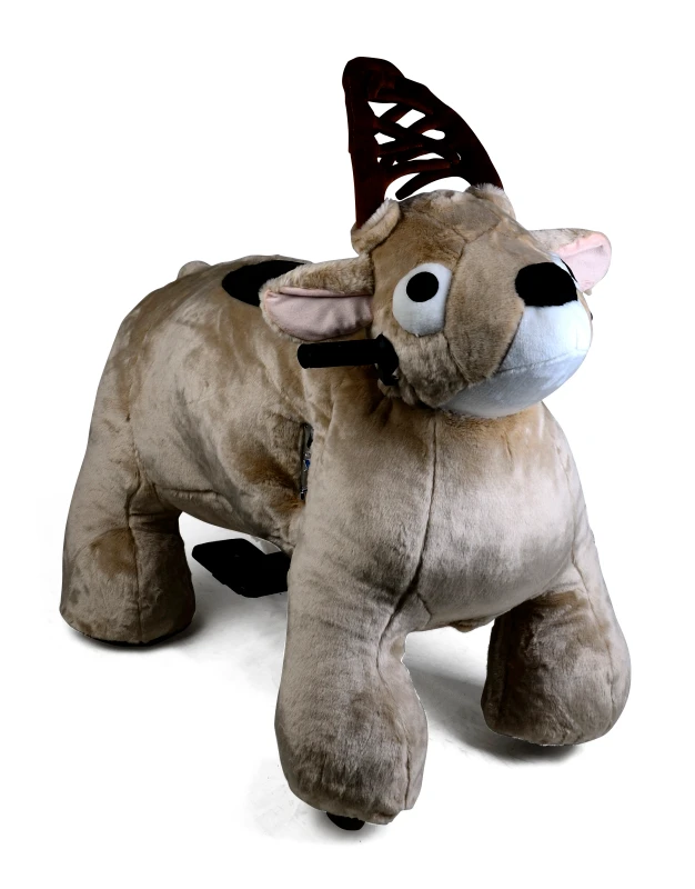 Electric Battery Powered Ride On Toy for Kids Outdoor Playground Plush Stuffed Animal Rideable