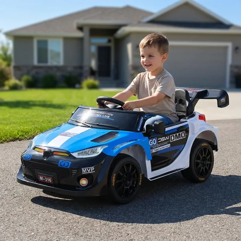 Electric Car for Children 12V Kids Ride-On Car with Parent Remote Control Battery Operated Toy Car