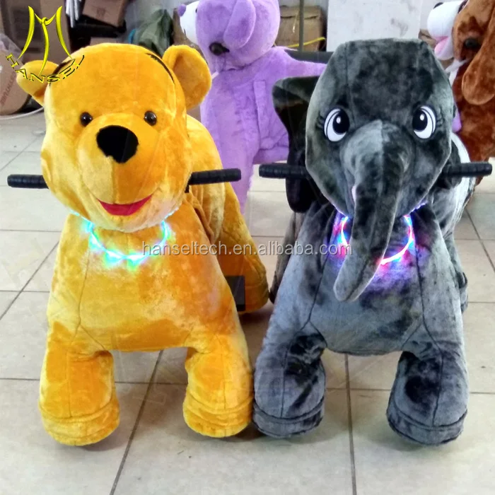 Electric Children Walking Stuffed Animals Coin Operated Ride on Toys