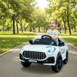 Electric Children’s Riding Car Toy with 6V Battery Remote Control Four Wheel Sports Car for Ages 2 to 4 Years