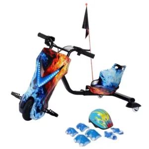 Electric Drift Scooter for Kids 36V 350W High-Power Two-Wheel Drifting Scooter with Seat Adjustable