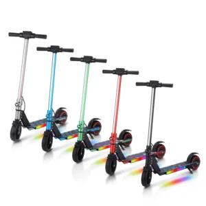 Electric Folding Scooter for Kids Ages 5-15 24V 130W Motor Steel Frame Alloy Wheels