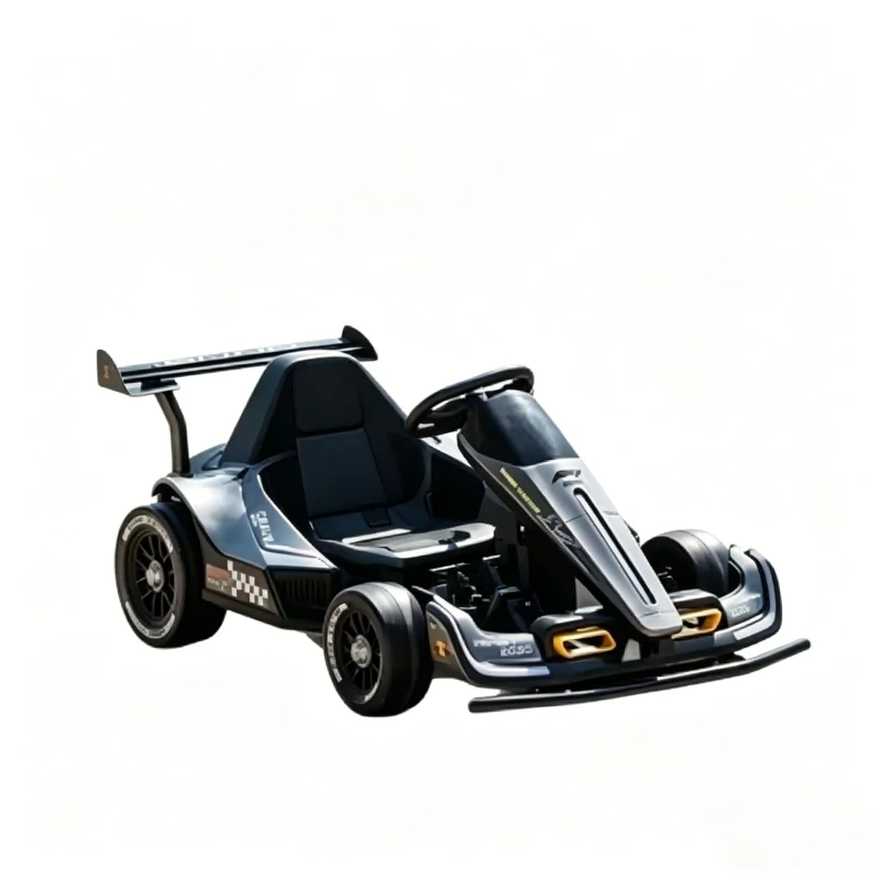 Electric Four-Wheel Go-Kart Remote Control Toy Car with Battery for Babies 0-6 Months Unisex