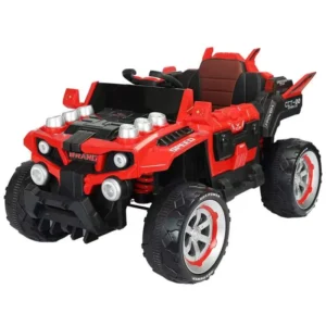 Electric Four-Wheel Remote Control Ride-On Toy for Children Off-Road Buggies for 2-4 Baby’s Plastic Toy Battery-Powered Engine