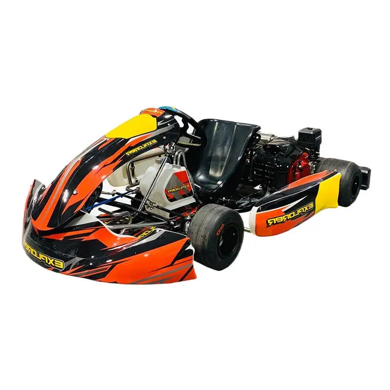 Electric Go Kart 90km/h 200cc Gas 4 Stroke Chain Drive Steel Frame Hydraulic Brake 200kg Load Outdoor Racing Kart for Adult