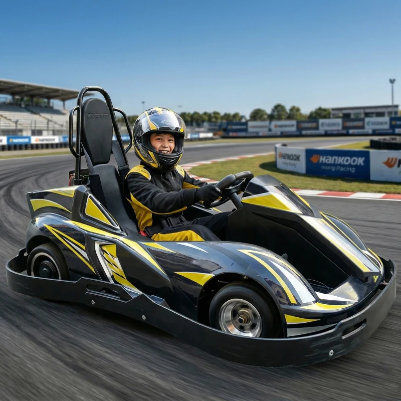 Electric Go Kart Adult Child Double Seat 48V15Ah High Quality Drift Commercial Junior Karting Car Customized