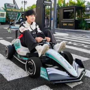 Electric Go Kart Kids ATV Combo Go Kart for Boys 24V Racing Drift with LED Lights