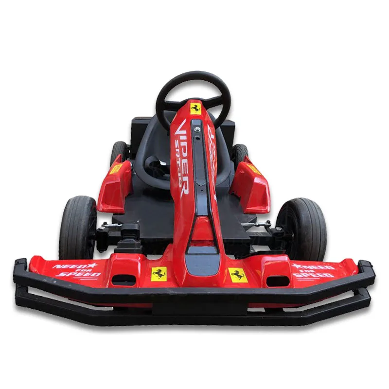 Electric Go Karting Car Outdoor Race Pedal Kart for Kids Adults with 350W Brushless Motor and 100kg Capacity