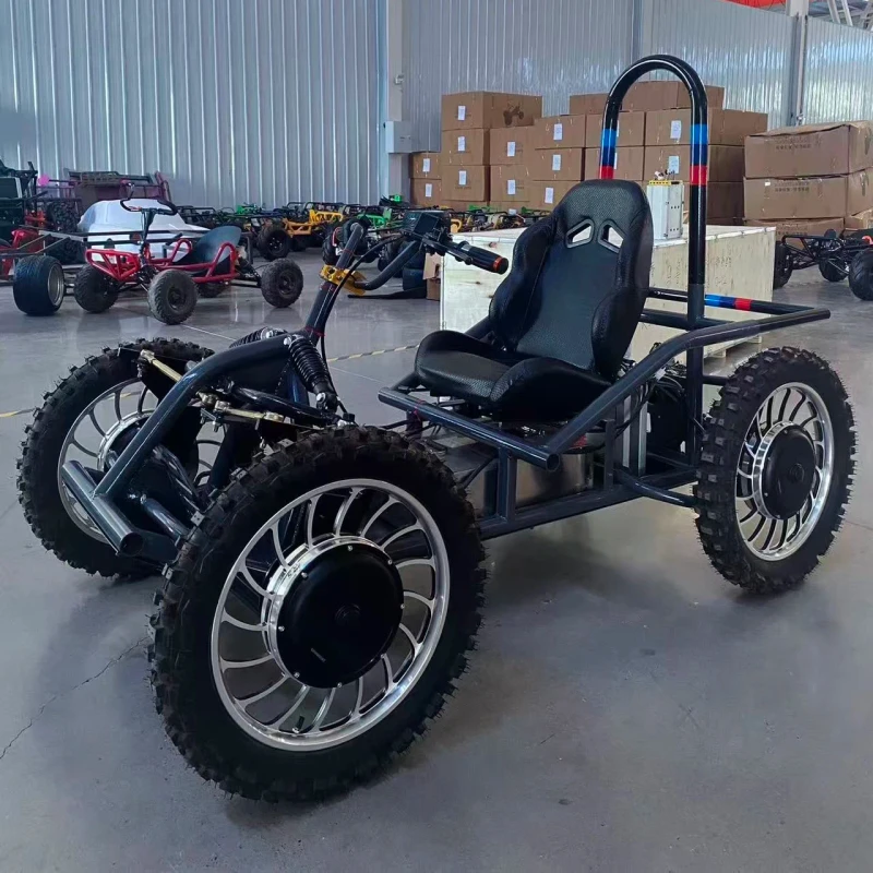 Electric Go Karts 4WD Off-Road Kart 8000W All-Terrain UTV Adult Outdoor Beach Mountain Vehicle 40km/h Max Speed