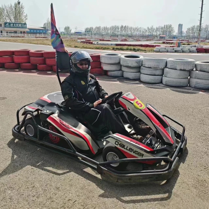 Electric Go karts from the outdoor children's karting park for use in the amusement park