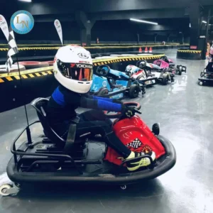 Electric Indoor/Outdoor Drift Racing Crazy Go Kart for Kids LINO LN-K16 Steel Construction