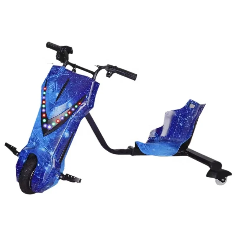 Electric Intelligent for Children New Double-seater Tail-swinging Model Three-wheel Drift Car