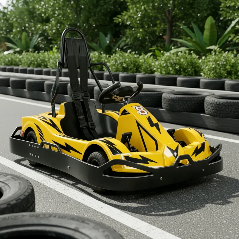 Electric Karting Suitable Amusement Rides Medium-high Speed Outdoor Racing Car Games Exciting Fun Go Kart for Adults